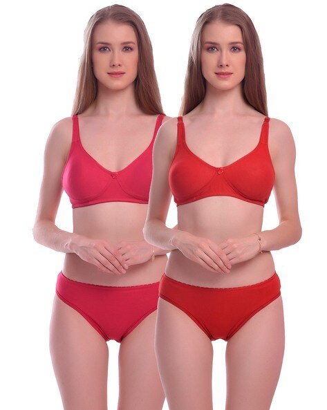 Buy online Set Of 2 Multi Colored Hosiery Bras from lingerie for Women by  Elina for ₹1598 at 12% off