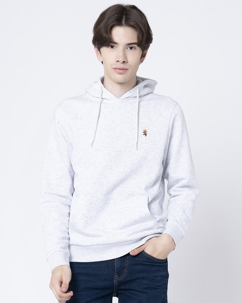 Buy Light Grey Melange Sweatshirt & Hoodies for Men by RED TAPE Online