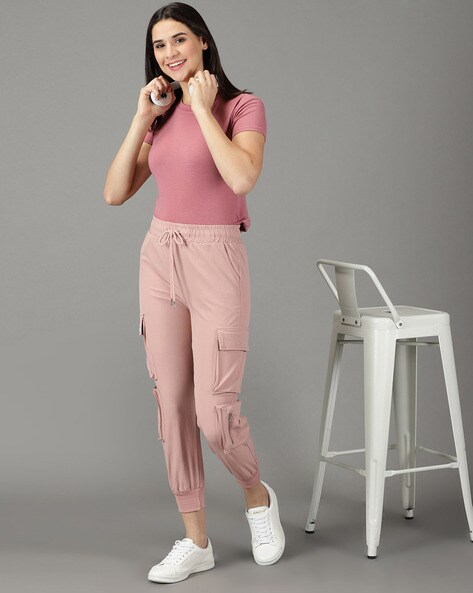 Pink Cargo Joggers