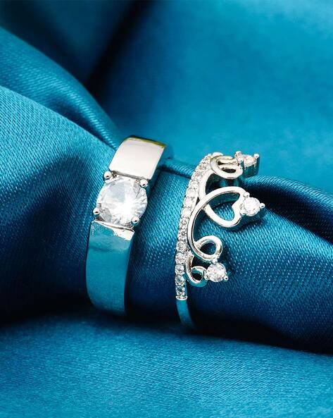 accessoo Diwali Special King Crown Couple Rings, Adjustable Promise Rings  Stainless Steel Ring Set Price in India - Buy accessoo Diwali Special King Crown  Couple Rings, Adjustable Promise Rings Stainless Steel Ring