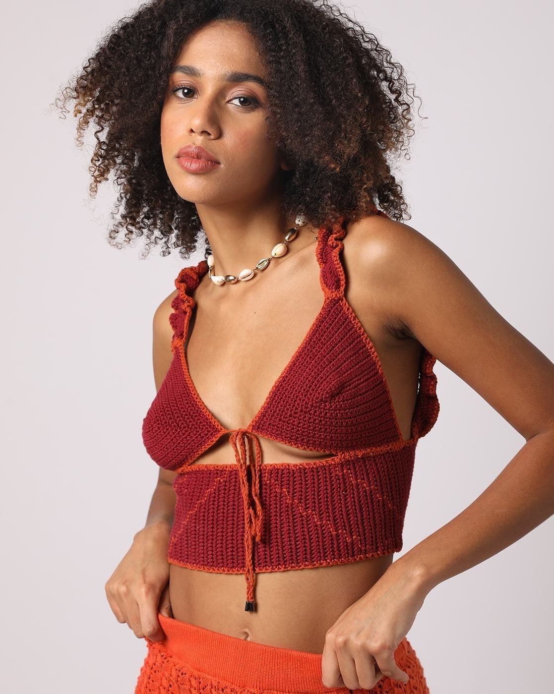Women's Crochet Tops, Antoinette Crop Top
