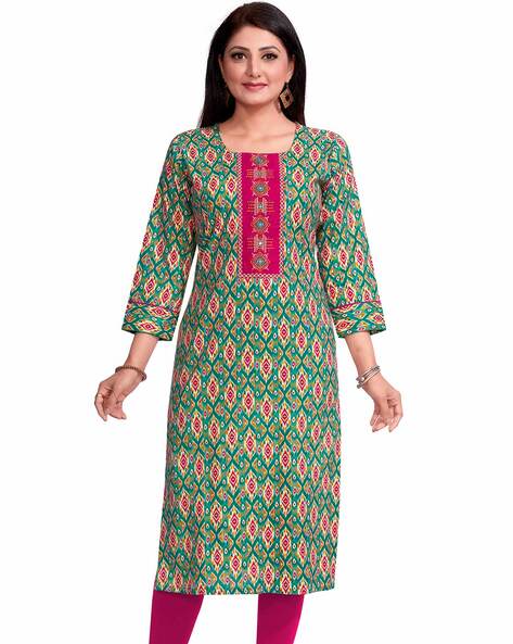 Buy Green Kurta Suit Sets for Women by Rajgranth Online | Ajio.com