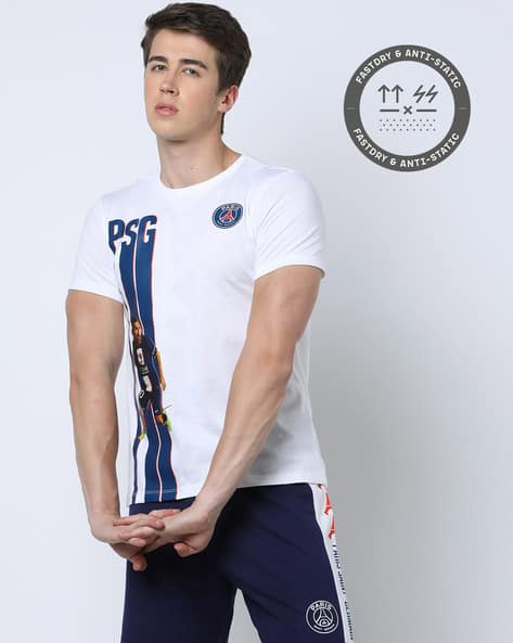 PERFORMAX Regular Fit PSG Print Crew-Neck T-Shirt