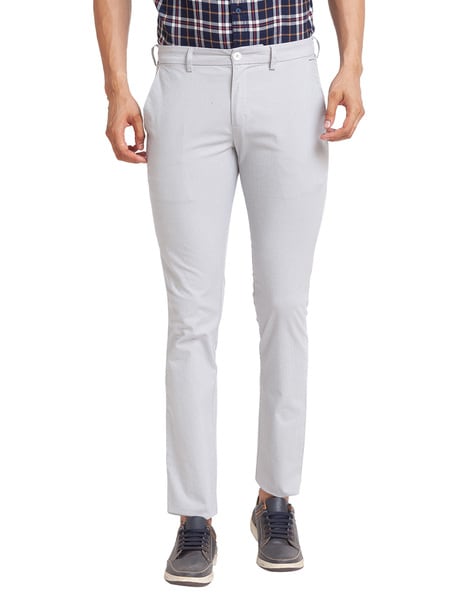 ColorPlus Sky Blue Super Slim Fit Trousers-totobed.com.vn