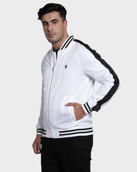 Men's Stylish Winter wear White Bomber Jacket (Lining Aster inside),  Stylish, Relaxing and Comfortable, Winter jacket for men, Butter NS Jacket,  Party wear jacket