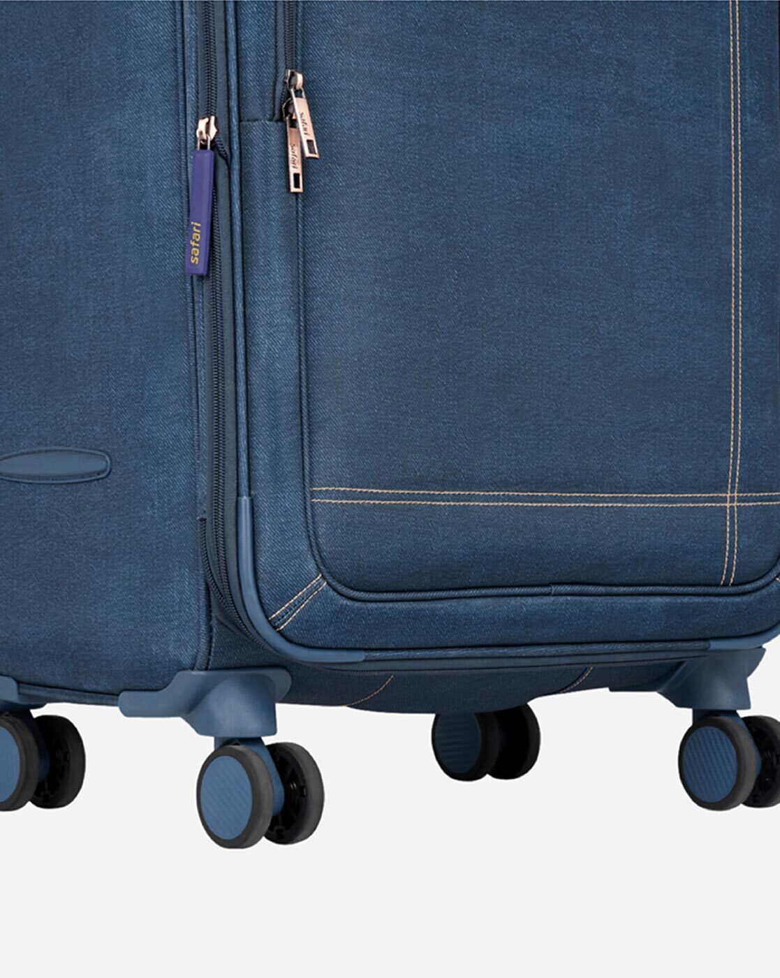 Safari Tergo 77 Polyester 4W Trolley Luggage Bag (Blue) Price - Buy Online  at Best Price in India