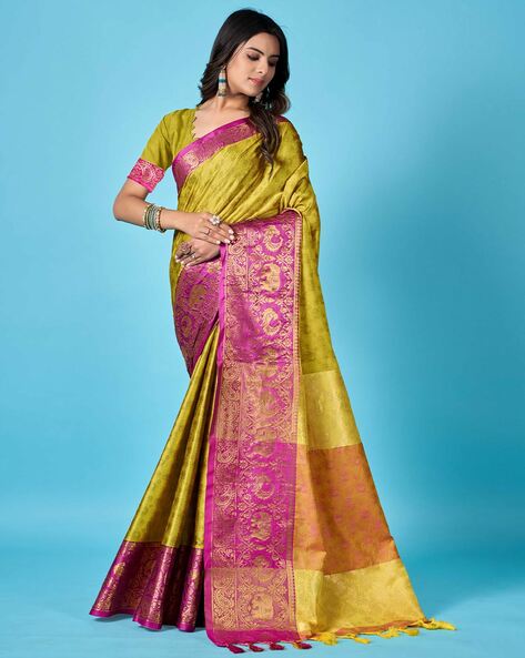 Buy Multicoloured Sarees for Women by VAMSEE Online | Ajio.com