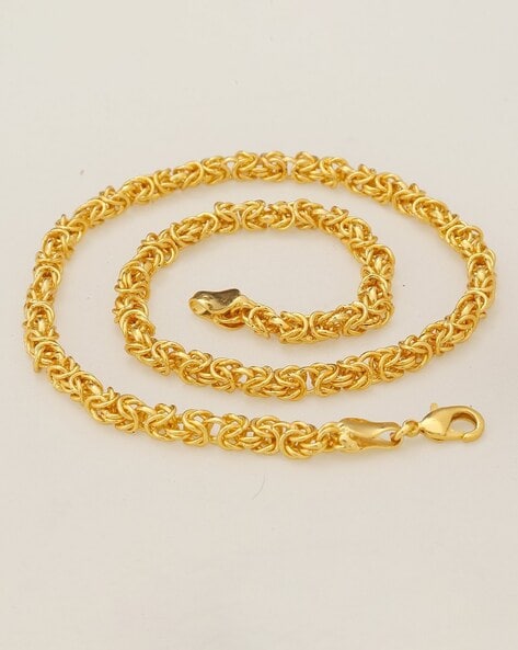 Buy Mens 18K Gold Plated Link Bracelet Classic Carving Wrist Chain Link  Bangle Online at desertcartINDIA