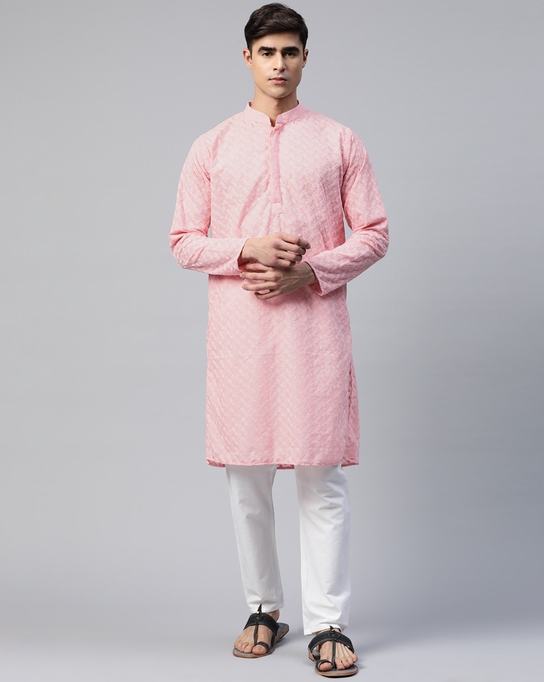 Buy Peach Ethnic Suit Sets for Men by Readiprint Fashions Online