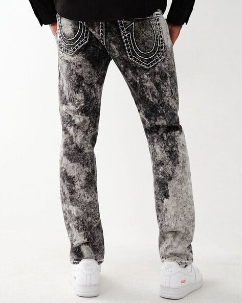 Acid-Wash Skinny Fit Jeans