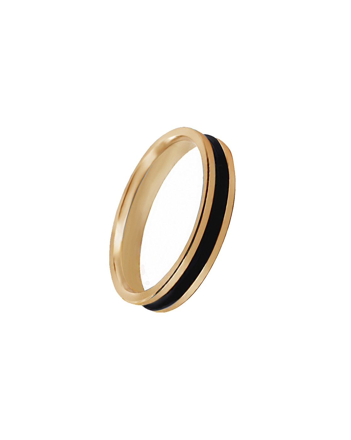 Men's Matte Black Tail Ring Stainless Steel Gold Line Edge & Unique Black  Brushed Surface - Etsy