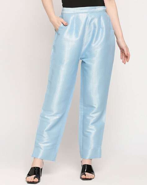 Regular Fit Men Light Blue Trousers Price in India  Buy Regular Fit Men  Light Blue Trousers online at Shopsyin