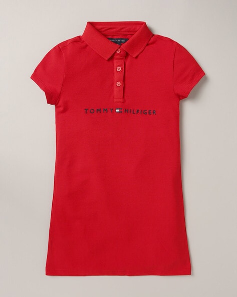 Tommy hilfiger deals red polo dress