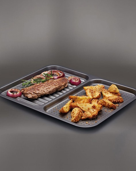 Master Class Oven pan rectangular with a grate - Kitchen Craft