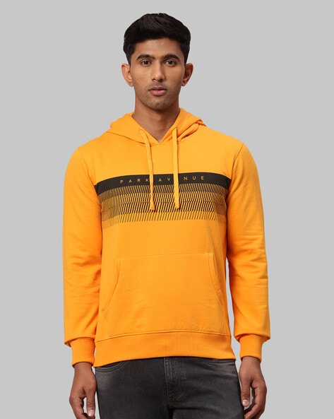 Yellow drawstring clearance hoodie