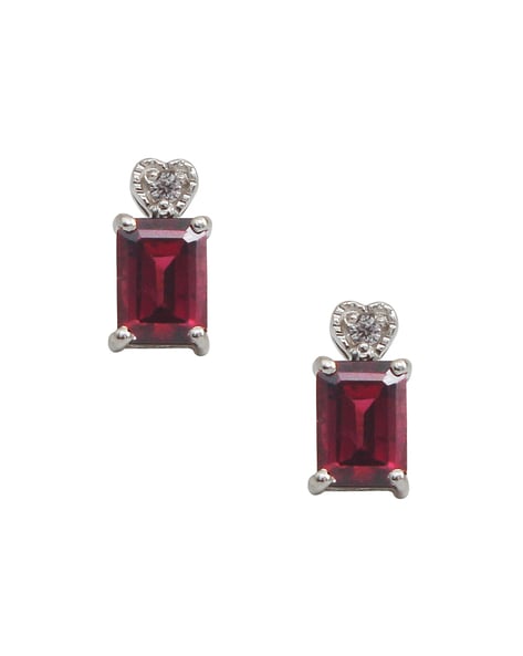 Buy Garnet Earrings Online | BlueStone.com - India's #1 Online Jewellery  Brand