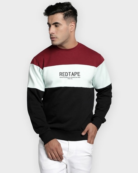 Colourblock Crew-Neck Sweatshirt