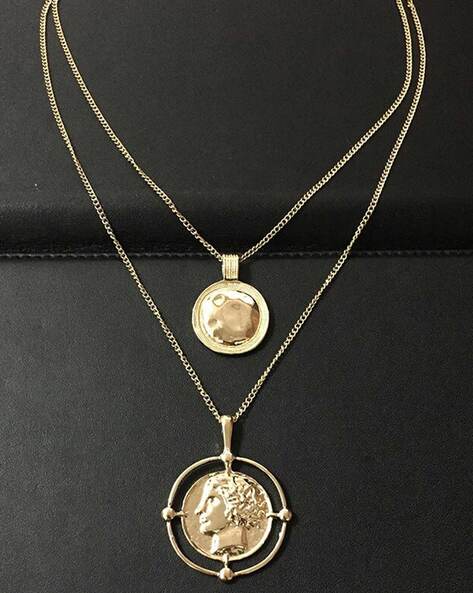 Women's Zeus Ancient Coin Necklace | The Gold Goddess – The Gold Gods