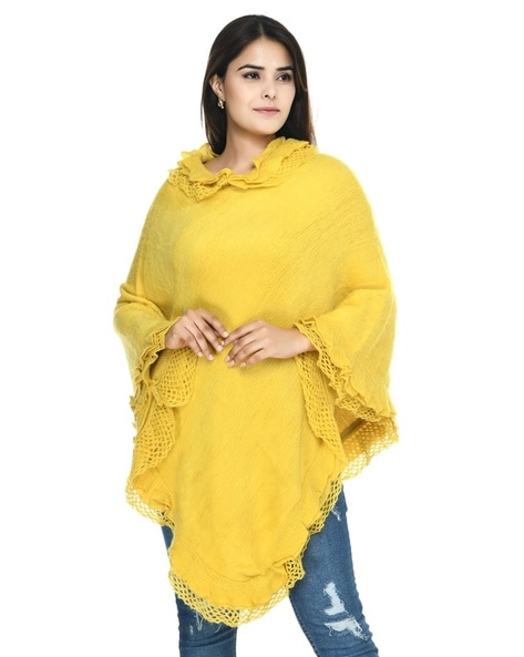 Poncho with Lace Hemline Price in India