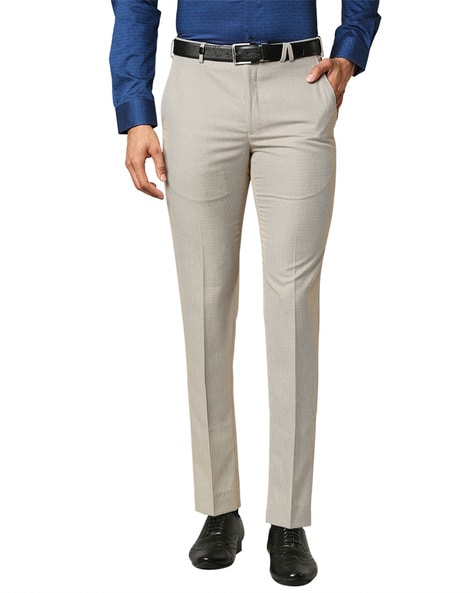 Buy Park Avenue Black Regular Fit Trousers for Men Online  Tata CLiQ