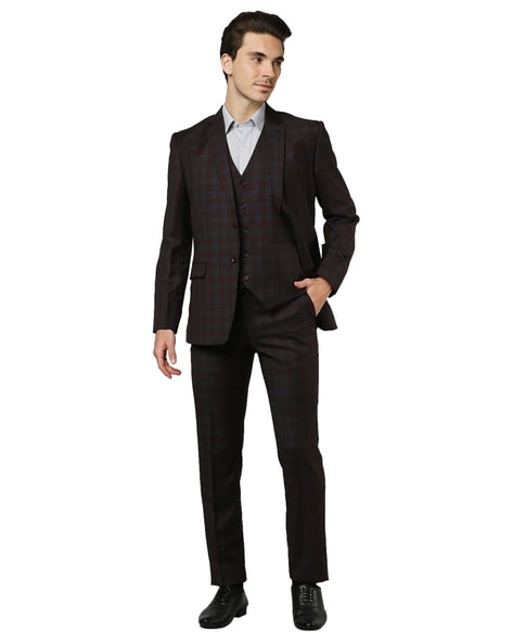 Raymond 3 Piece Suit Checkered Men Suit - Buy Raymond 3 Piece Suit  Checkered Men Suit Online at Best Prices in India | Flipkart.com