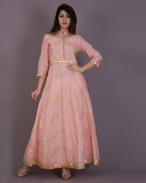 Beautiful Sequence Work Peach Color Gown With Koti at Rs 3199.00 | Surat|  ID: 2850818269762