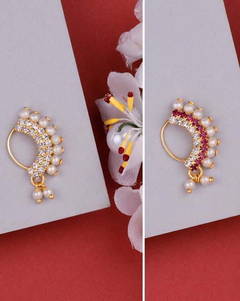 Latest gold Marathi nath design jewellery collection photo|| 2023 Marathi  nose pin gold design. - YouTube