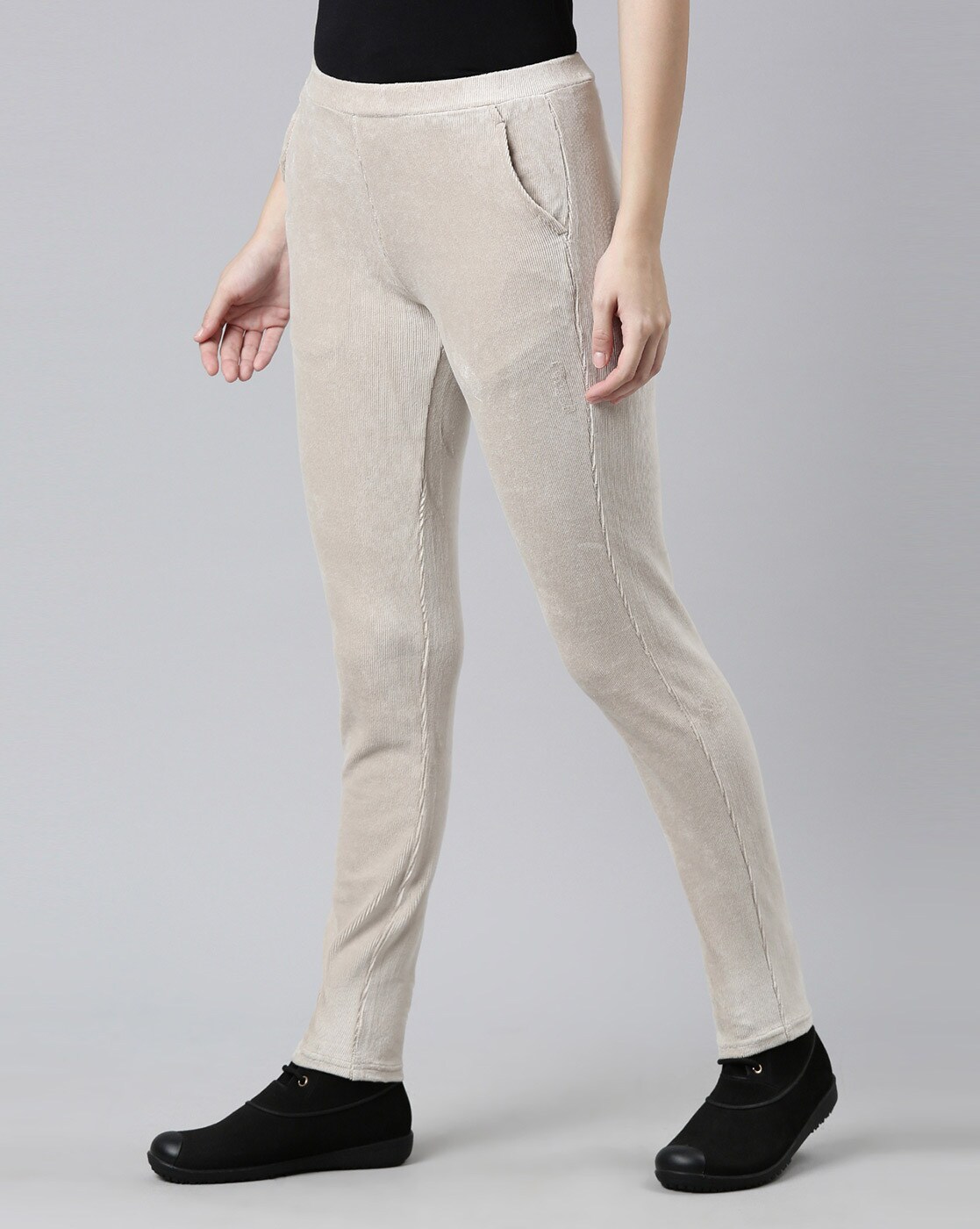 Buy Light Beige Jeans & Jeggings for Women by GO COLORS Online