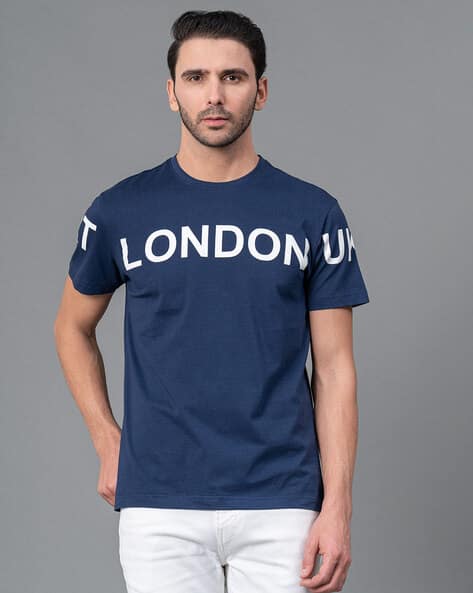 RED TAPE Regular Fit Graphic Print Round-Neck T-Shirt