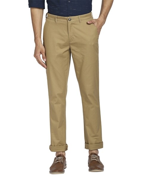 Buy Color Plus Mens Slim Fit Casual Trousers online  Looksgudin