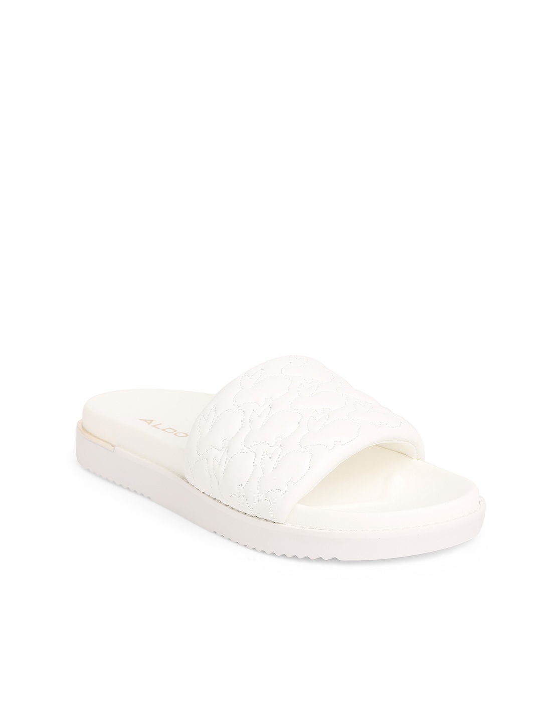 Aldo white hot sale slides