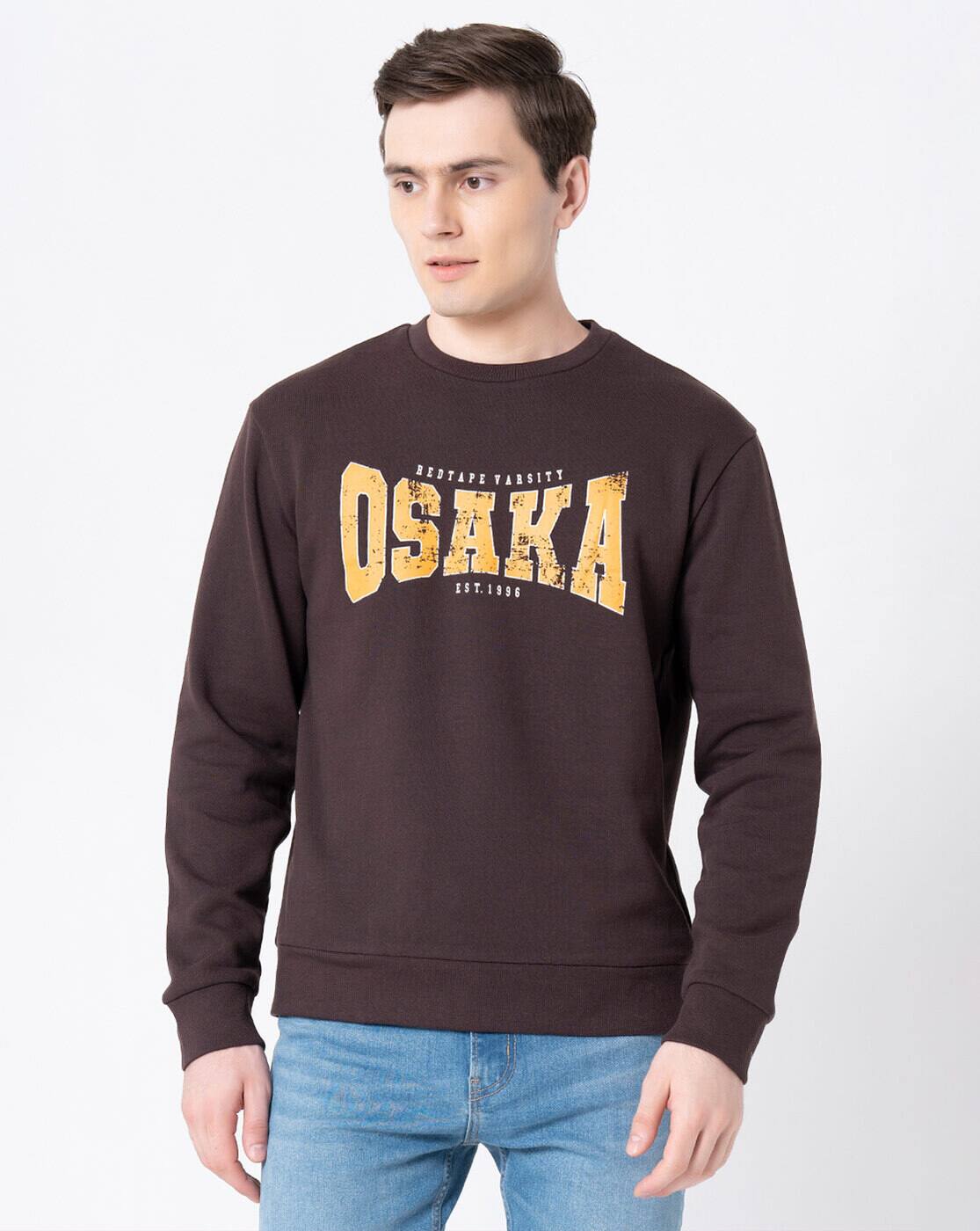 Buy Brown Sweatshirt u0026 Hoodies for Men by RED TAPE Online | Ajio.com