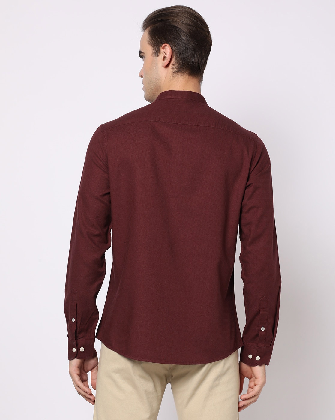 Buy Maroon Shirts for Men by VAN HEUSEN Online | Ajio.com
