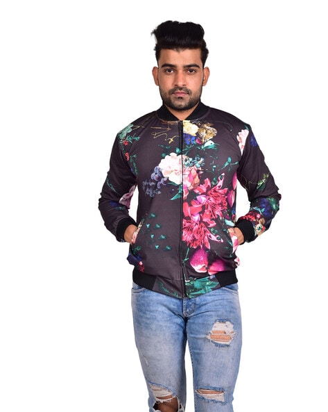 Free People Crafted Floral Bomber Jacket | The Summit at Fritz Farm