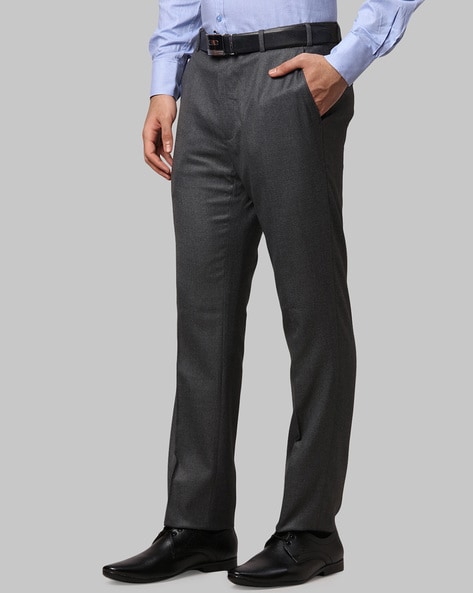 Buy Grey Trousers & Pants for Men by RAYMOND Online | Ajio.com