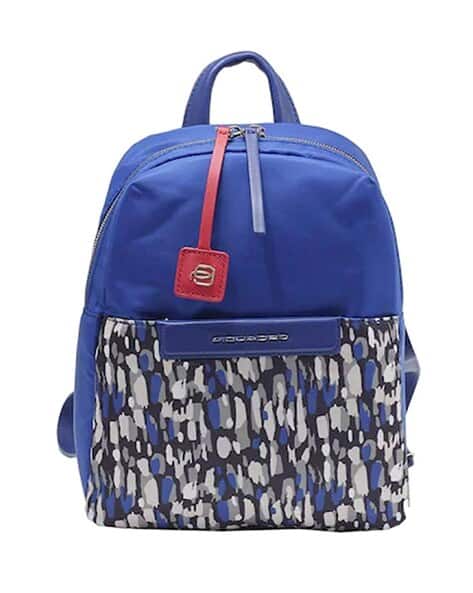 Buy Piquadro Camouflage Print Laptop Backpack Blue Color Men