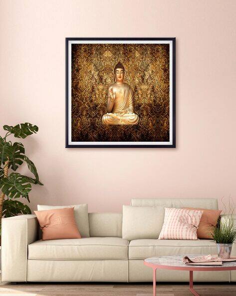 999store Budha Print Canvas Wall Art