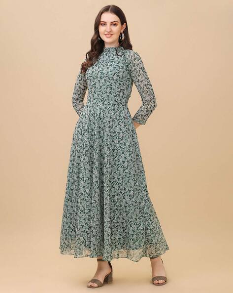 Buy Green Dresses for Women by VIDRAA WESTERN STORE Online | Ajio.com