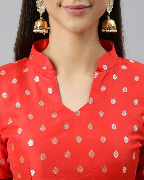 Latest Collar Neck Kurti Designs for Women | Libas