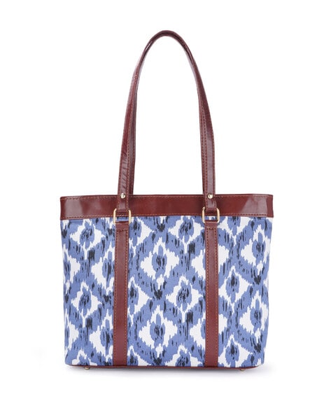 Saudeep India Hand Made Printed Ikat Traditional Shoulder Hand Bag For –  SaumyasStore