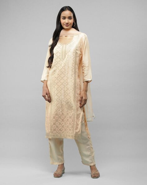 Aarke Ritu Kumar Ogee Print Straight Kurta Set