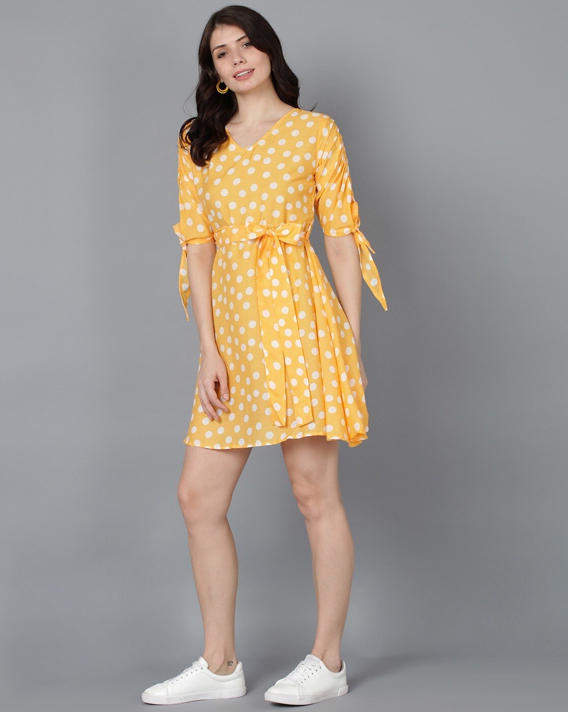 Girls Mustard Polka Dot Cami Dress – Prim & Saucy Boutique