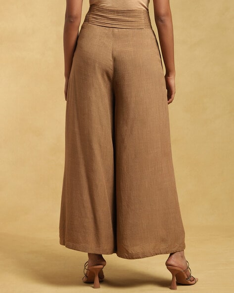 Semi-transparent printed pants - Women | Mango USA