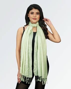 matchitt Women Striped Scarf with Tassels-picture-50