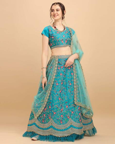 Royal Blue Lehenga - Etsy