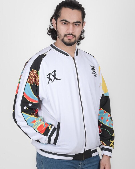 Bomber Jacket with Graphic writings and Hoodie – MUSICCI