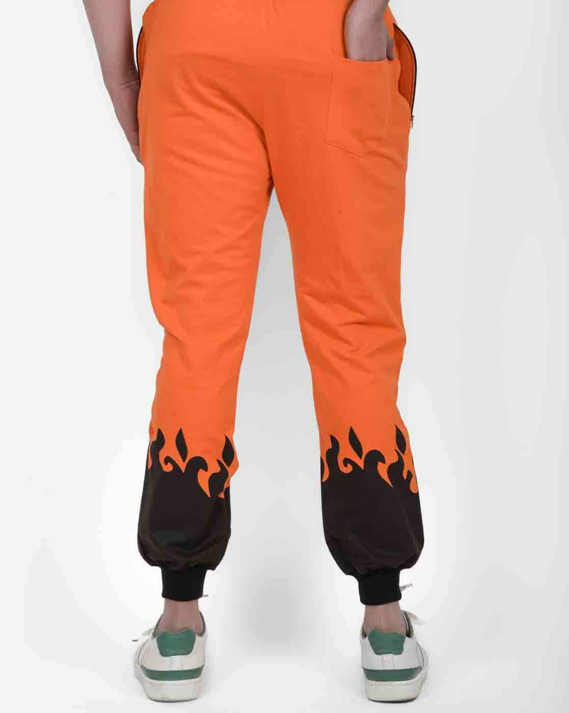 Orange cheap checkered joggers