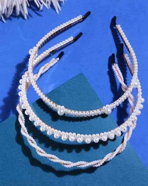 Pack of Pearl Hair Bands
