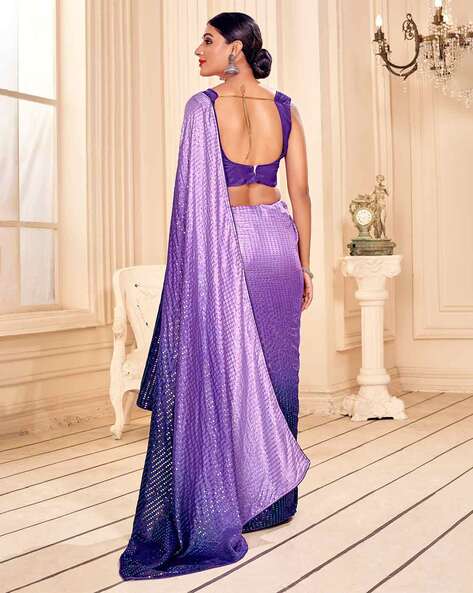 Buy Sequin Saree | Designer Sequence Saree Online in the USA — Karmaplace