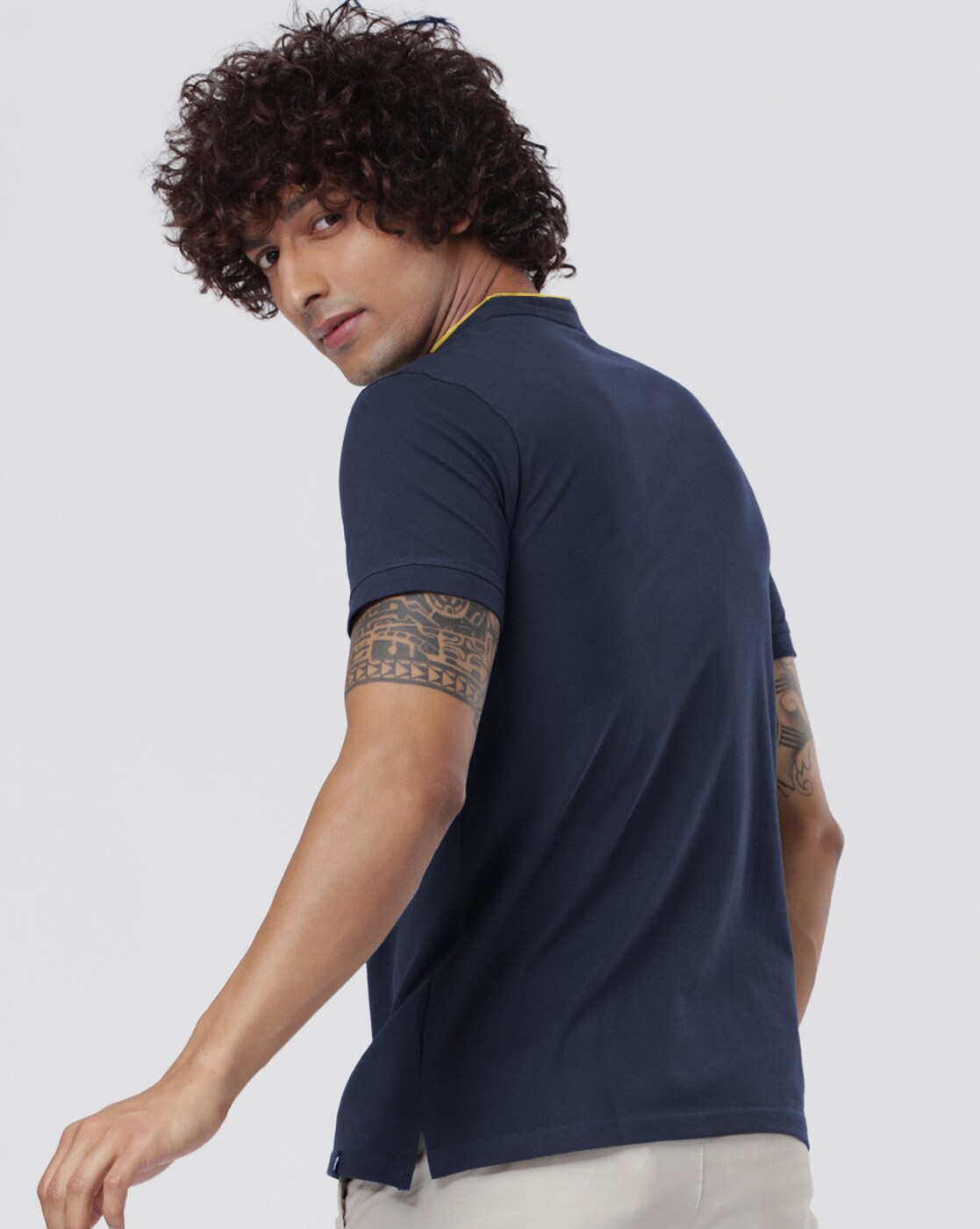 Buy Navy Blue Tshirts for Men by THE SOULED STORE Online